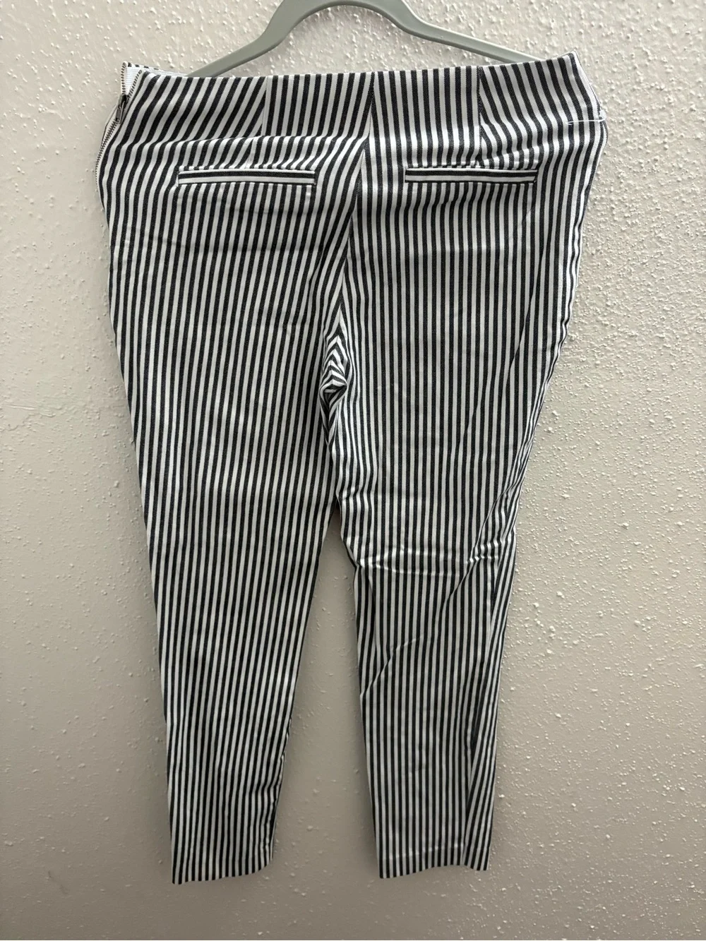 Striped Black & White Kids Leggings